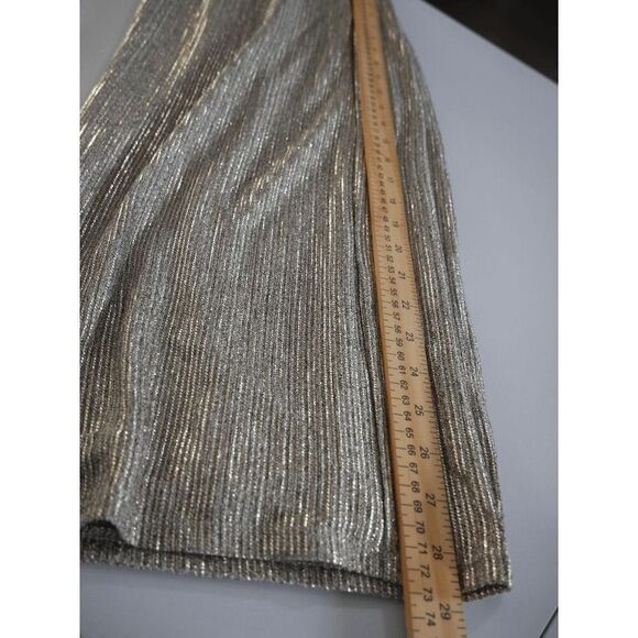 I.N.C. INTERNATIONAL CONCEPTS Women's Metallic Wide Leg High Rise Pull-On Pants - Picture 9 of 9